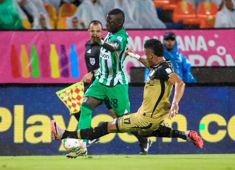 Marino Hinestroza es una de las apuestas de desequilibrio en ataque de Nacional esta temporada. FOTO CAMILO SUÁREZ