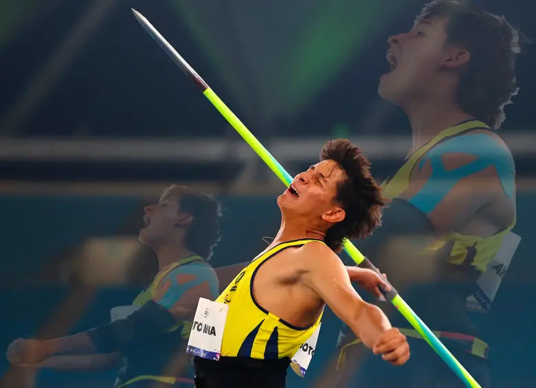 Tomás Soto obtuvo medalla de plata en lanzamiento de jabalina en el Mundial de Para Atletismo en Nueva Delhi. FOTO: Getty Images