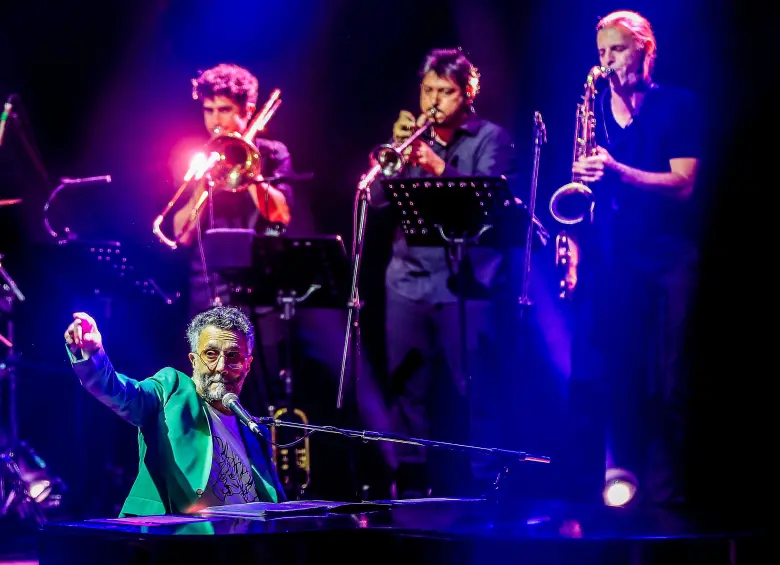 Fito Páez estuvo en Medellín en el Teatro Metropolitano, en mayo de 2023. FOTO EL COLOMBIANO