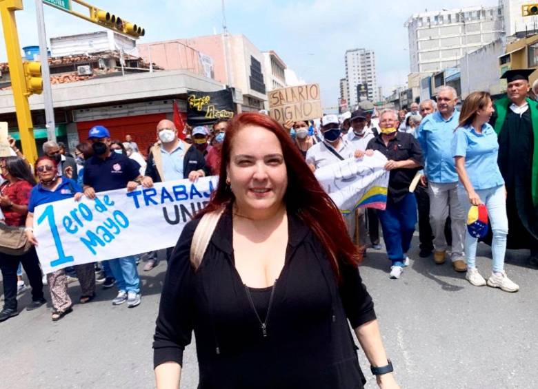 Rita Capriti es dirigente del partido Primero Justicia de la oposición en Venezuela. FOTO CORTESÍA 