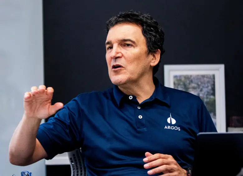 Juan Esteban Calle, presidente de Cementos Argos, mencionó que la compañía avanza en el fortalecimiento de su plataforma de agregados para atender el mercado americano. FOTO Julio César Herrera