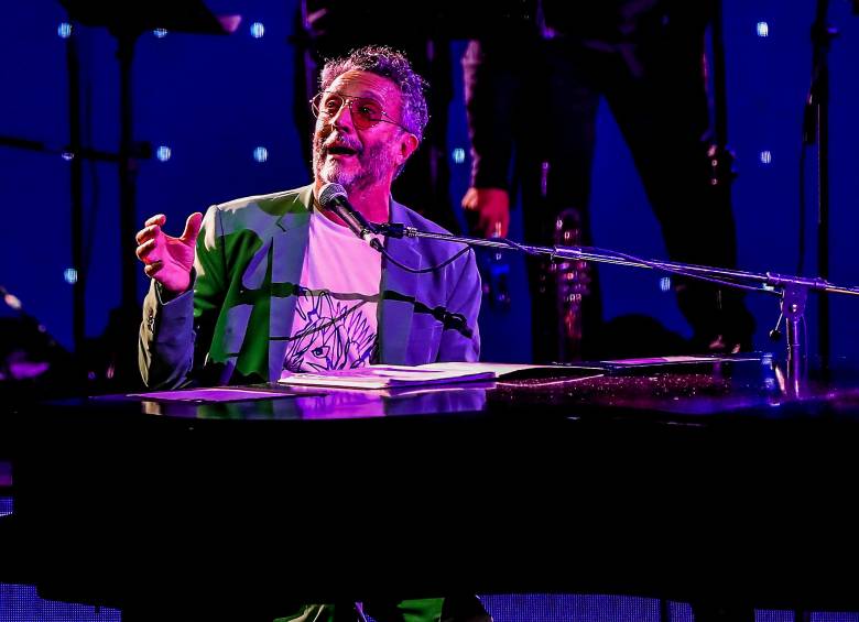 Fito Páez vino la última vez a Medellín en mayo de 2023. FOTO Jaime Pérez