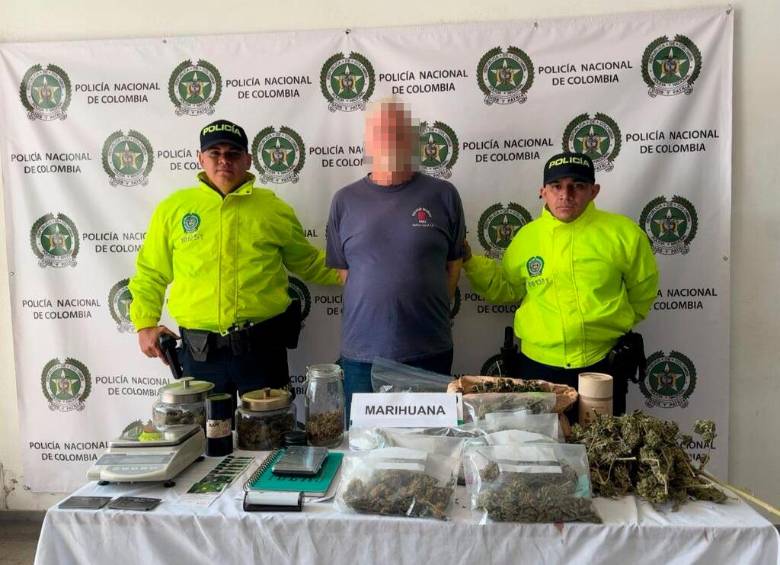 El ciudadano extranjero fue puesto a disposición de la Fiscalía tras su captura. FOTO Cortesía Meval