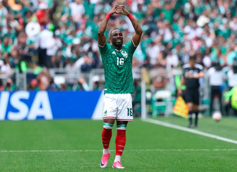 El futbolista colombo-mexicano Julián Quiñones ha sido una de las figuras de México en el Mundial de Norteamérica. Foto: Getty