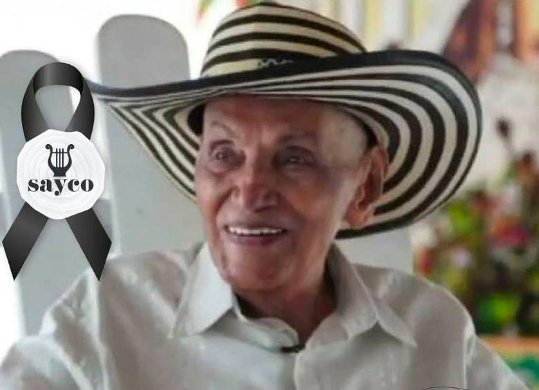 Imagen del maestro Juan Madera Castro, que falleció el domingo a los 102 años de edad. FOTO Cortesía Sayco.