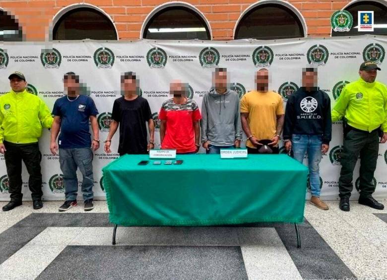 Los detenidos fueron alias Iván, Tali o Talibán, El Calvo, Coco, Gil Villa, Wilmar, Palomo y Ramos. FOTO: Cortesía.