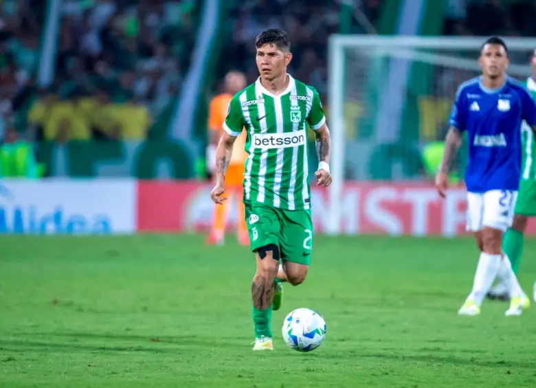 Jorman Campuzano, volante del Atlético Nacional. FOTO JUAN ANTONIO SÁNCHEZ
