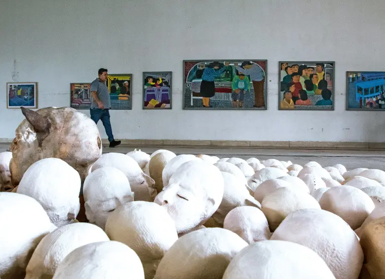 En 2025, la gobernación de Antioquia realizó la Bienal de Arte de Antioquia y Medellín, un evento en sintonía con las bienales organizadas por Coltejer a finales de los sesenta y principios de los setenta. FOTO Julio Herrera 