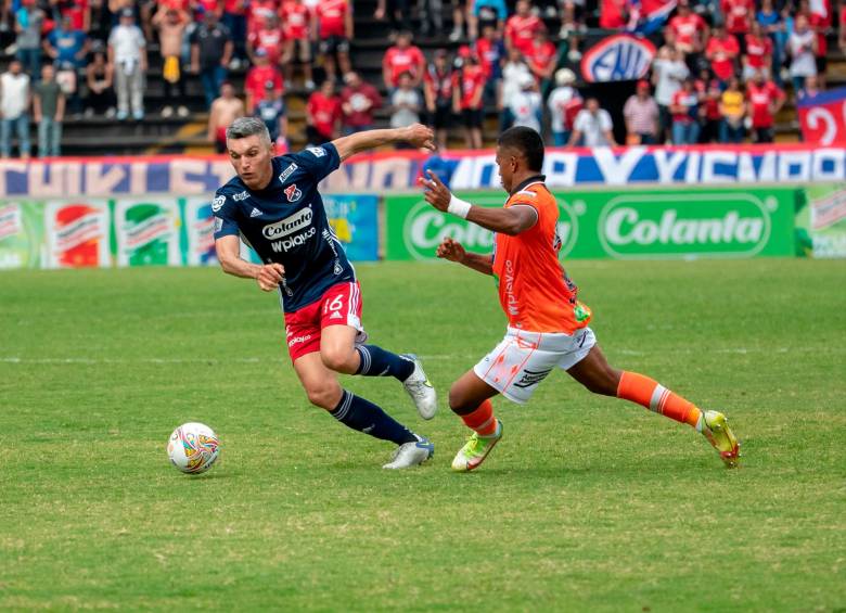 Daniel Torres, quien en el 2011 también visitió la camiseta de Atlético Nacional, lleva dos temporadas en Independiente Medellín, la primera entre 2015 y 201 6 y la segunda desde 2022 para acá. FOTO Camilo suárez