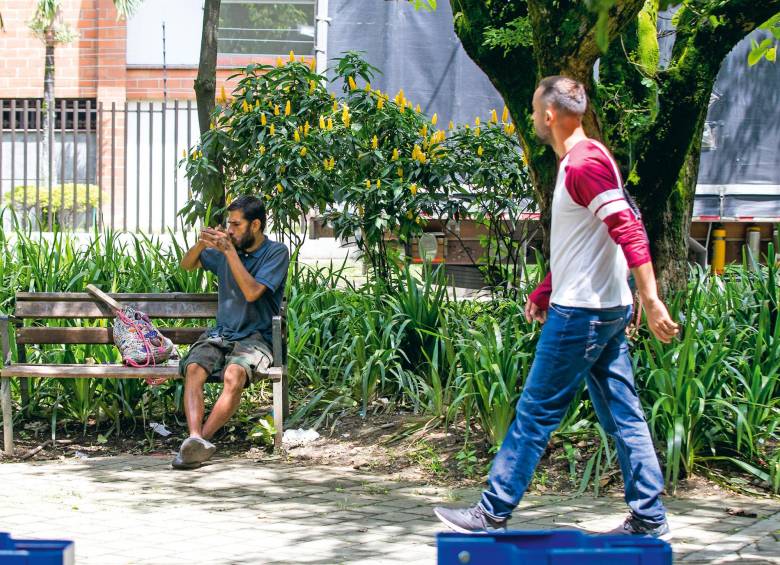 En el parque Los Almendros, en Carlos E Restrepo, hay quejas por el consumo de drogas y la inseguridad. Foto: Julio César Herrera. 