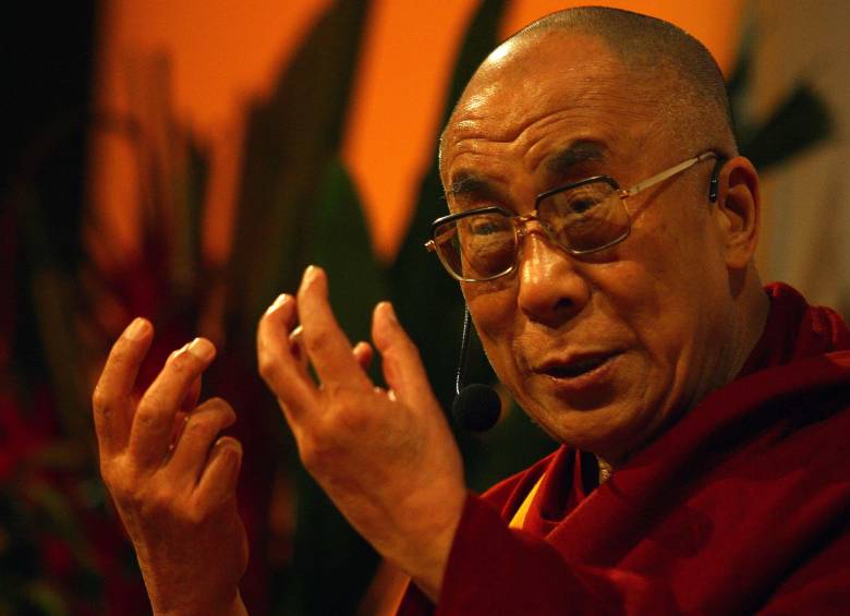 El dalái lama en Bogotá. Foto: Colprensa