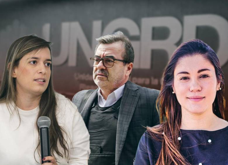 La exgerente de la EDU, María Antonia Sánchez (izquierda); el exdirector de la Ungrd, Olmedo López; y la exsubdirectora de Reducción de Riesgo de la Ungrd, Alethia Carolina Arango Gil (derecha). FOTOS CORTESÍA Y COLPRENSA