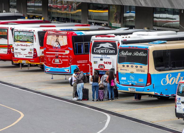 Hasta noviembre, desde la Terminales de Transporte de Medellín se han movilizado 15.566.111 de pasajeros. FOTO Juan Antonio Sánchez