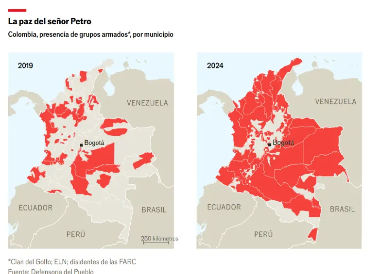 The Economist analizó la gestión del presidente Gustavo Petro. En una publicación abordó diversos temas relacionados con la economía, las reformas sociales, la seguridad y las instituciones. FOTOS: Captura de pantalla 