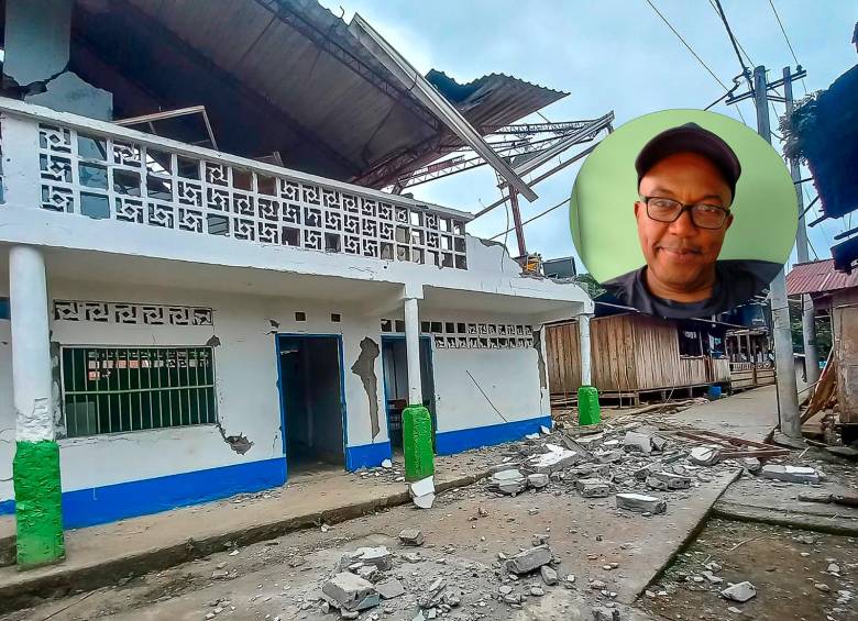 Gilmar Mayo, exatleta y ahora entrenador, cuenta desde Chocó la tragadia de su gente. FOTOS CORTESÍA