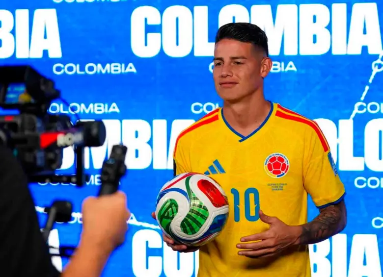 James Rodríguez, capitán de Colombia, está listo para el debut en el Mundial de Norteamérica, su tercera cita en la máxima competencia del fútbol internacional. FOTO CORTESÍA FCF