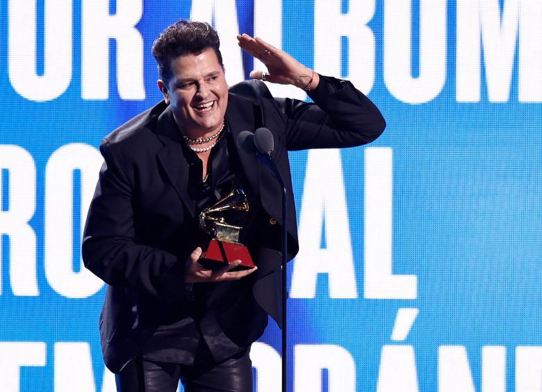 Carlos Vives le dedicó estos Latin Grammy a Colombia. FOTO Efe