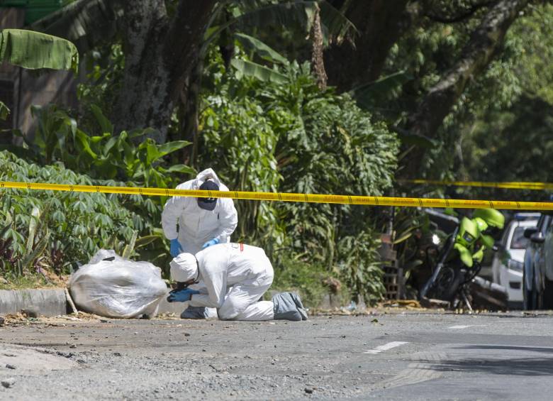 El cuerpo sin vida de este hombre fue encontrado por personas que transitaban por el sector de la Loma de los Bernal, en la vía hacia la vereda Manzanillo. FOTO: ARCHIVO