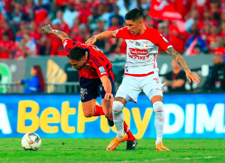 DIM no pudo logra la séptima estrella ante Santa Fe. FOTO CAMILO SUÁREZ