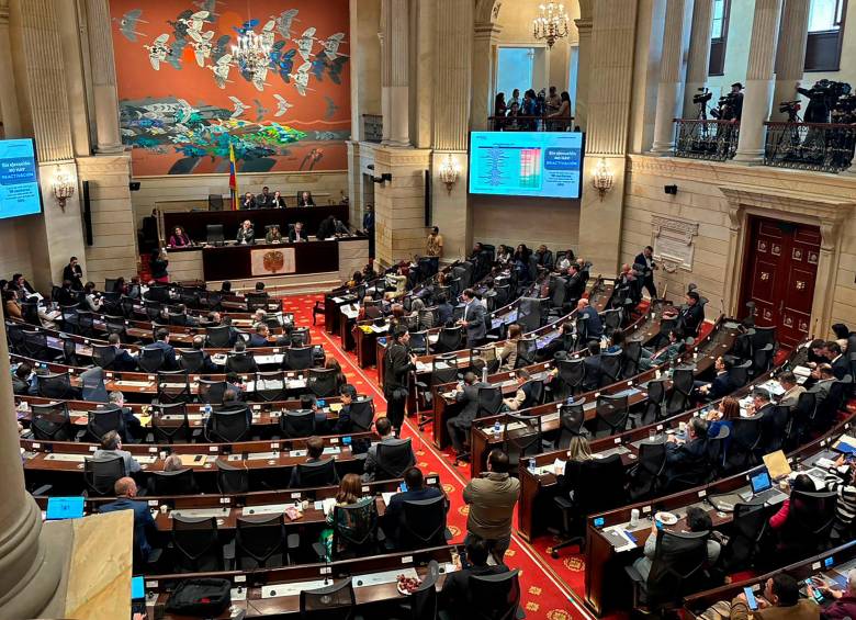 La decisión fue tomada en el seno de la plenaria de la Cámara de Representantes. FOTO: ARCHIVO.