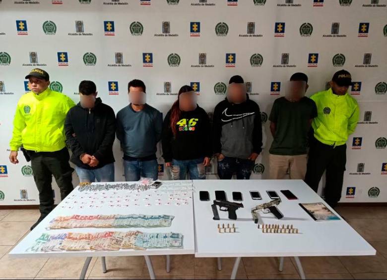Entre los cinco capturados se presume que hay cuatro coordinadores de la estructura delincuencial. FOTO Cortesía