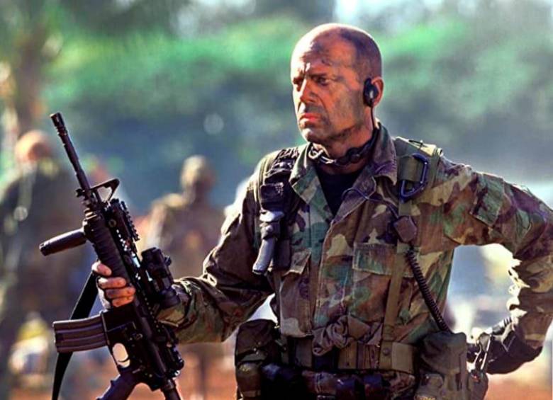 Bruce Willis en una de las escenas de “Lágrimas del sol”, dirigida por Antoine Fuqua.