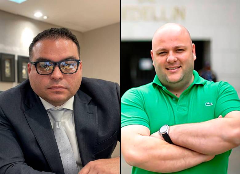 Sebastián Ortega y Miguel Quintero son dos de los imputados por el caso del AMVA. Juez define si acepta medida intramural para ellos. FOTO: Captura de video
