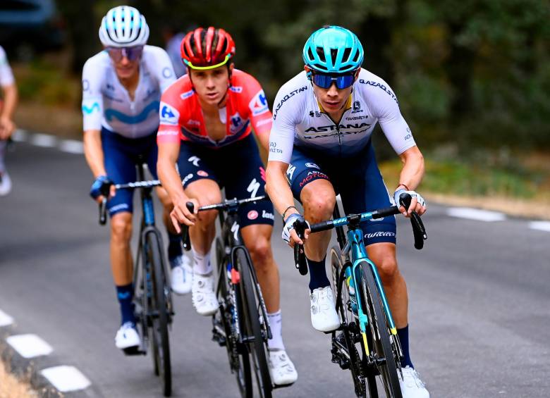 Miguel López fue una de las figuras de la Vuelta a España, en la que logró seis top 10 de etapas. Sorprendió con el noveno lugar de la crono, además fue 2° en Sierra de La Pandera. FOTO Getty
