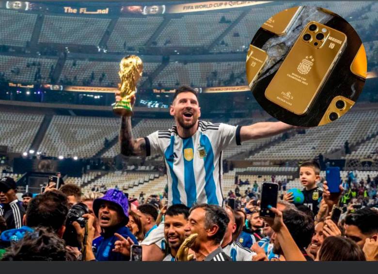 Lionel Messi le reconoció el esfuerzo a todo el plantel que estuvo en Qatar 2022 con este premio. FOTO JUAN ANTONIO SÁNCHEZ