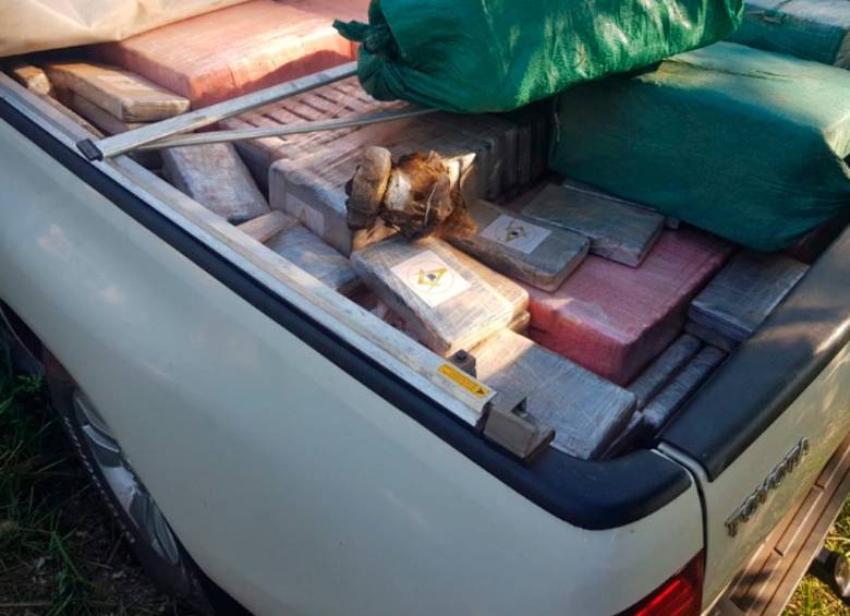 Incautación de cocaína en operativo de la Policía en Paraguay. FOTO: TOMADA DE TWITTER @MARITOABDO