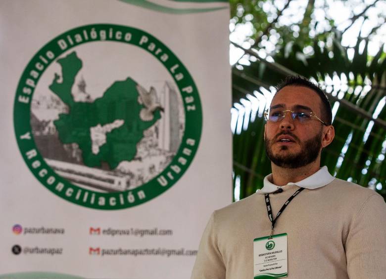 Sebastián Murillo Echeverry (“Lindolfo”), uno de los voceros de las bandas del Valle de Aburrá. FOTO: JULIO CÉSAR HERRERA.