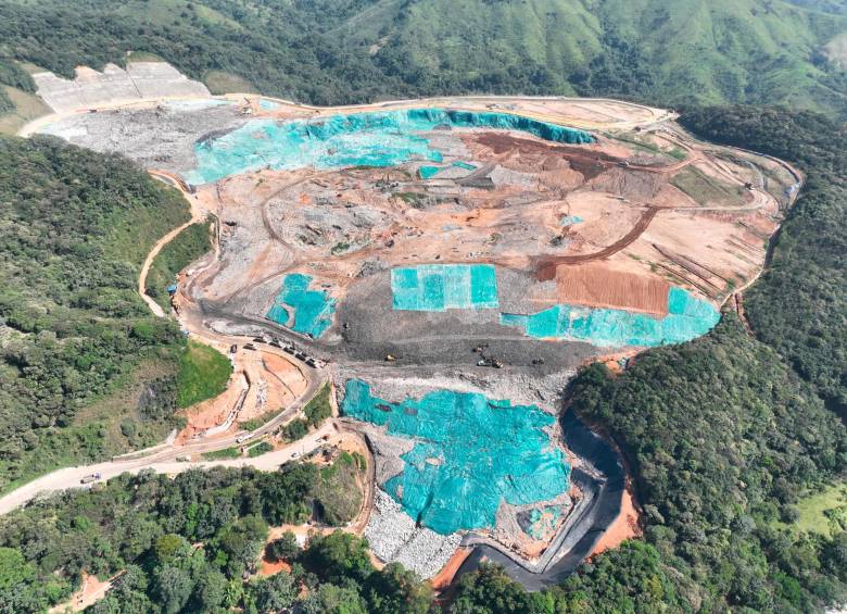 Así lucía ya con el avance en la cobertura térrea de la masa, el 15 de agosto de este año. FOTO: CORTESÍA