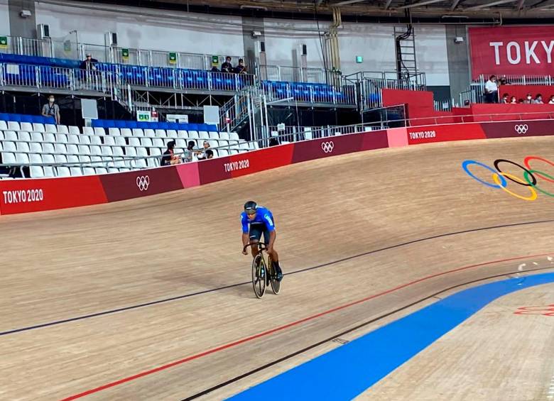 El velocista Kevin Quintero competirá este sábado festivo a las 8:25 de la noche, en la modalidad del keirin FOTO Cortesía Comité Olímpico Colombiano