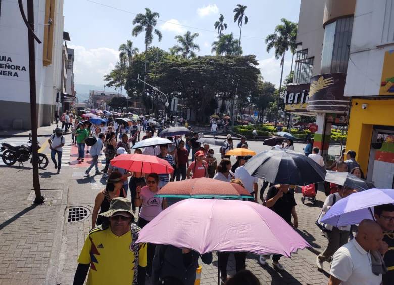 Los docentes se movilizarán por el centro de Medellín. FOTO de las marchas en Risaralda, cortesía Fecode 
