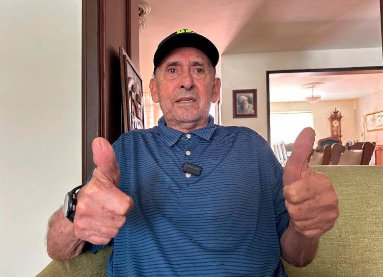 Martín se recupera satisfactoriamente luego de los quebrantos de salud que sufrió recientemente. Se le ve contento y fuerte. FOTO Andrés Duque Gutiérrez