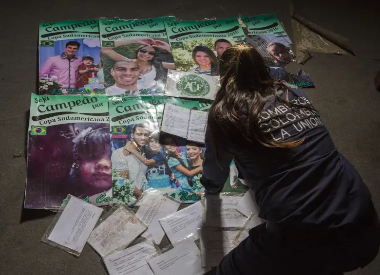 Imagen de referencia sobre la tragedia del Chapecoense. Foto: EL COLOMBIANO