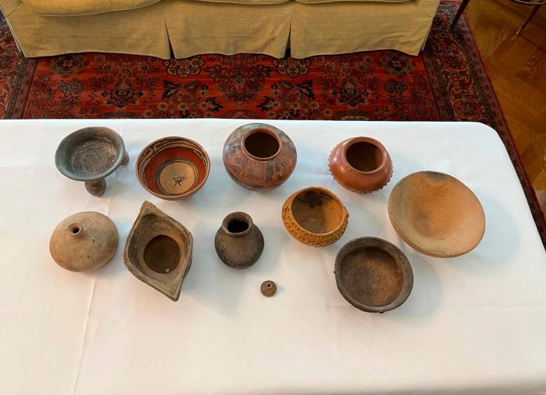 Colombia recupera 115 piezas arqueológicas repatriadas desde Estados Unidos