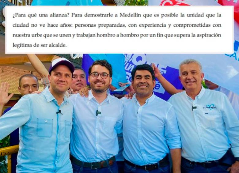 De izquierda a derecha: Juan David Valderrama, Daniel Duque, César Hernández y Luis Bernardo Vélez. FOTO Cortesía