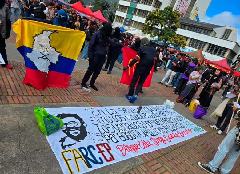 Imagen tomada el pasado 27 de mayo en el campus de la sede Bogotá de la Universidad Nacional. FOTO CORTESÍA @JULESPINOSADICE