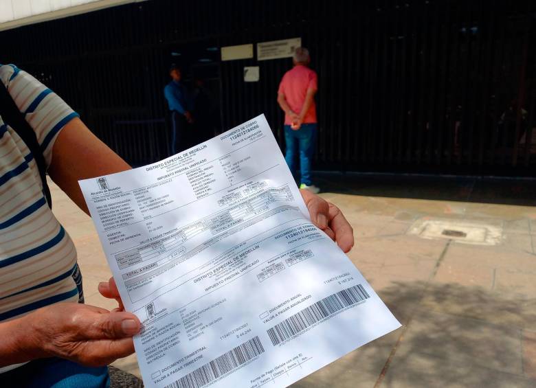 La Alcaldía de Medellín otorga el descuento para incentivar el pago anual del impuesto predial y así facilitar las inversiones que se hagan en la ciudad. FOTO: MAURICIO PALACIO