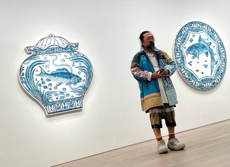 Murakami es uno de los artistas contemporáneos más cotizados del mundo. FOTO EFE.