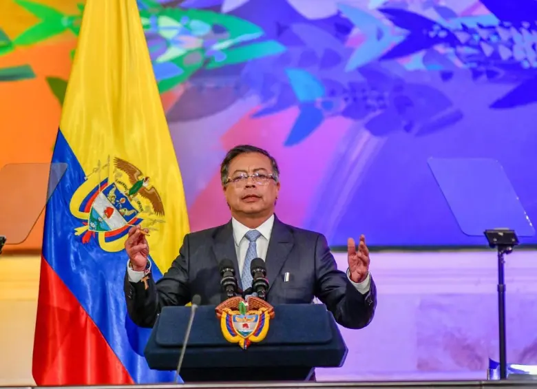 El presidente Petro rindió cuentas ante el Congreso. Foto: Presidencia.