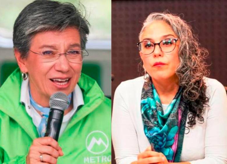 Claudia López le responde a María José Pizarro su mensaje de crítica a la instalación de cable aéreo en Bogotá. Foto: Colprensa y Cortesía. 