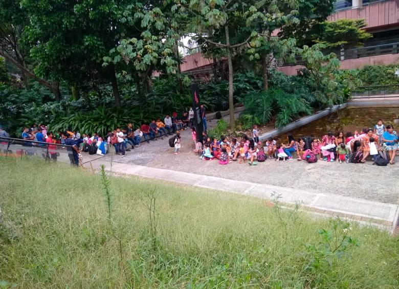 La mayoría de desplazados son mujeres y niños. FOTO Personería