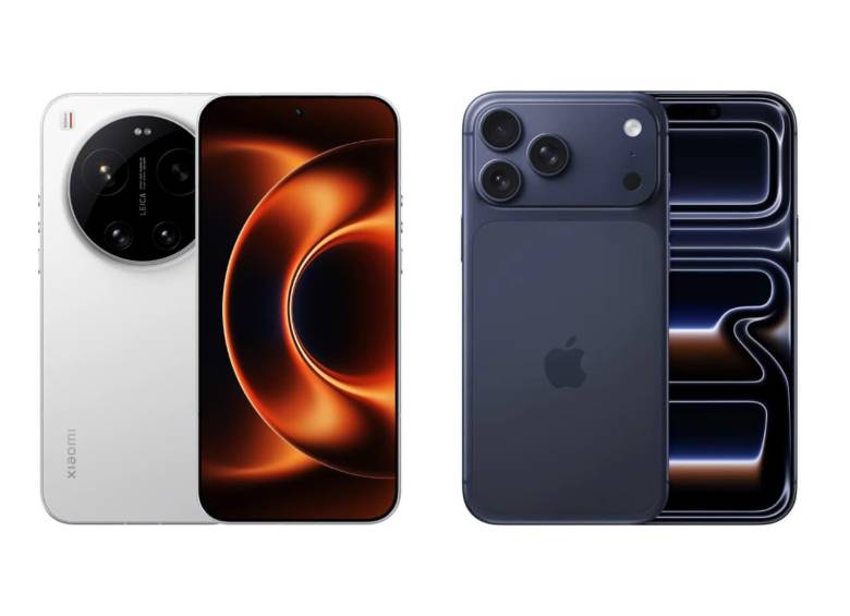 El Xiaomi 17 Ultra y el iPhone 17 Pro protagonizan el duelo de gama alta más reñido que ha visto el mercado de smartphones en años. FOTOS cortesía Xiaomi y Apple