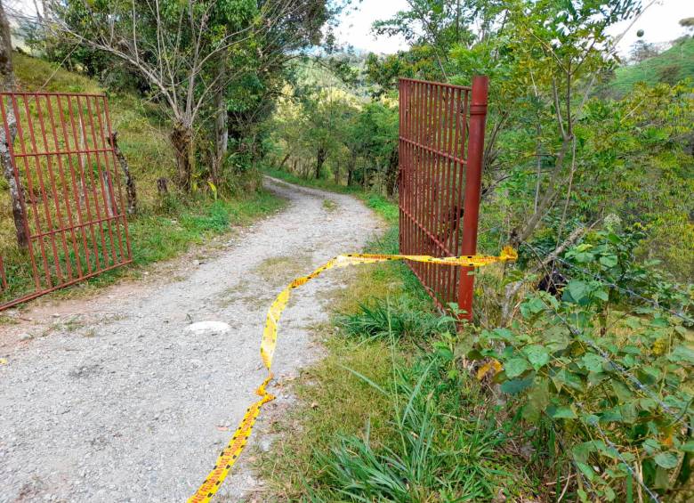En esta finca del municipio de Santo Domingo, Antioquia, ocurrió la primera masacre de este año, con cuatro personas muertas. FOTO: CORTESÍA