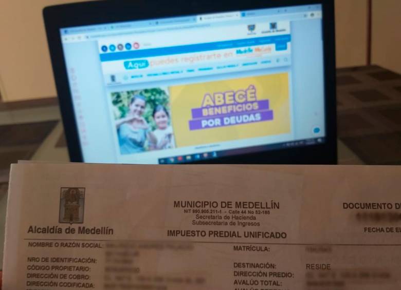 El impuesto predial puede pagarse tanto de forma virtual como presencial, recordó la Alcaldía de Medellín. FOTO: MAURICIO ANDRÉS PALACIO BETANCUR