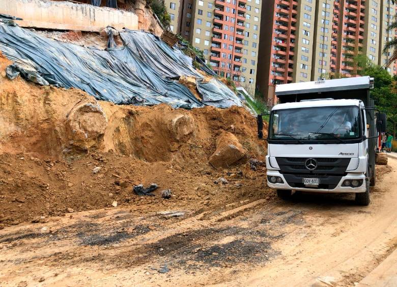 La calle 9A sur, en Rodeo Alto, será reabierta parcialmente este sábado 23 de julio. FOTO: CORTESÍA DAGRD