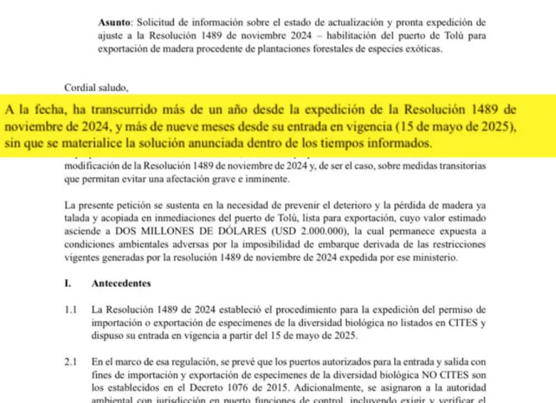 Norma del Gobierno Petro afecta exportaciones de madera en puertos de Urabá: ¿de qué trata?
