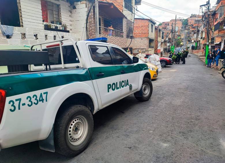 En este sector del barrio Santa Inés, de Manrique, fue recuperada mediante GPS la moto hurtada en Bello a Carlos Andrés Ruiz García. FOTO: CORTESÍA MOTOS ROBADAS Y ENCONTRADAS